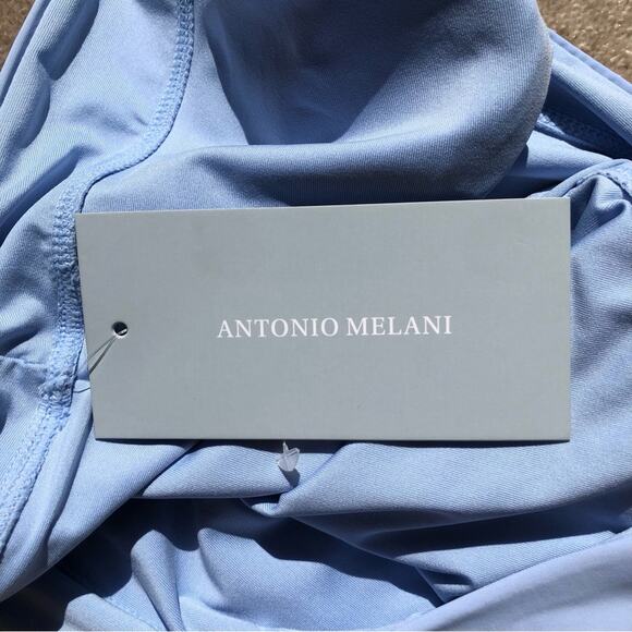 Antonio Melani NWT Sky Blue High Waist Full Coverage Bikini Bottoms Extra Large - Picture 9 of 11